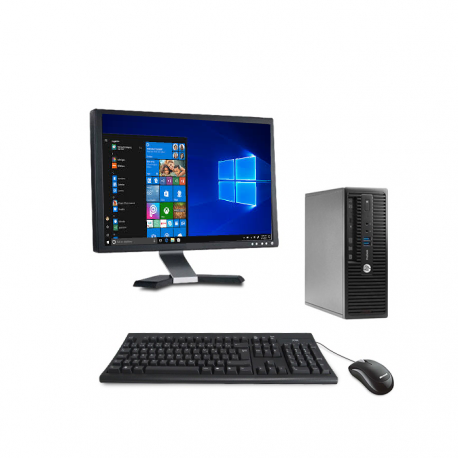 Pack HP ProDesk 400 G3 SFF (Dimm 8 GO, 256Go, Ecran 19'')